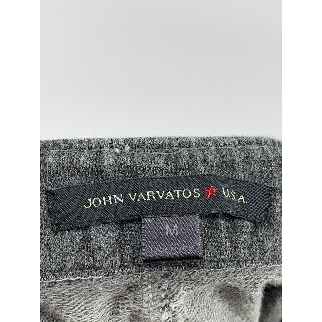 JOHN VARVATOS STAR USA Men's Washed Black Denim Straight Fit Cut-Off Shorts SZ M