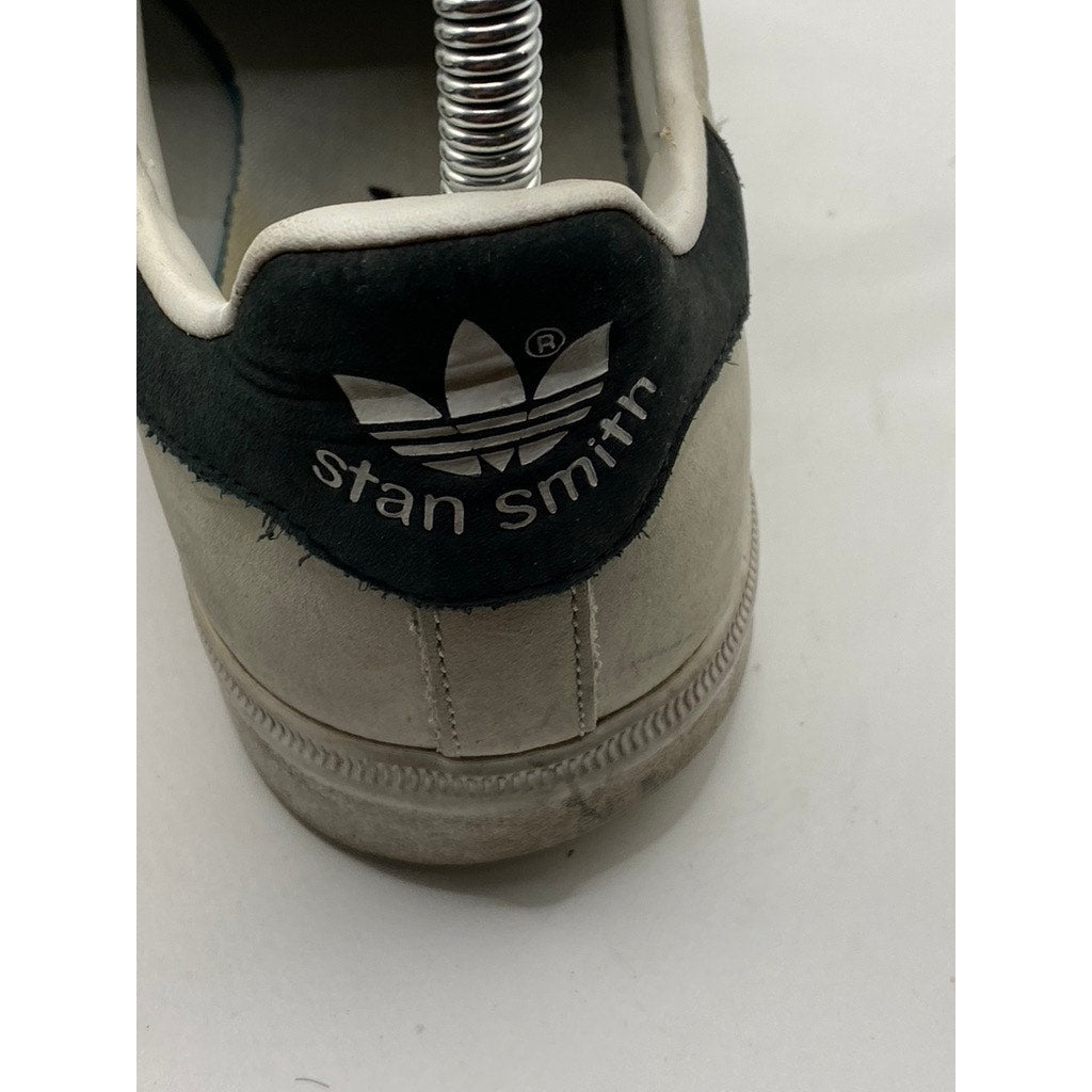 ADIDAS Women's Beige Suede Stan Smith Lace-Up Regular-Fit Casual Sneakers SZ 6.5