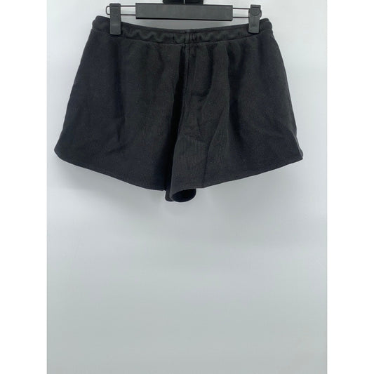 BRANDY MELVILLE Women's Black Elastic-Waist Pull-On Casual Shorts SZ OS