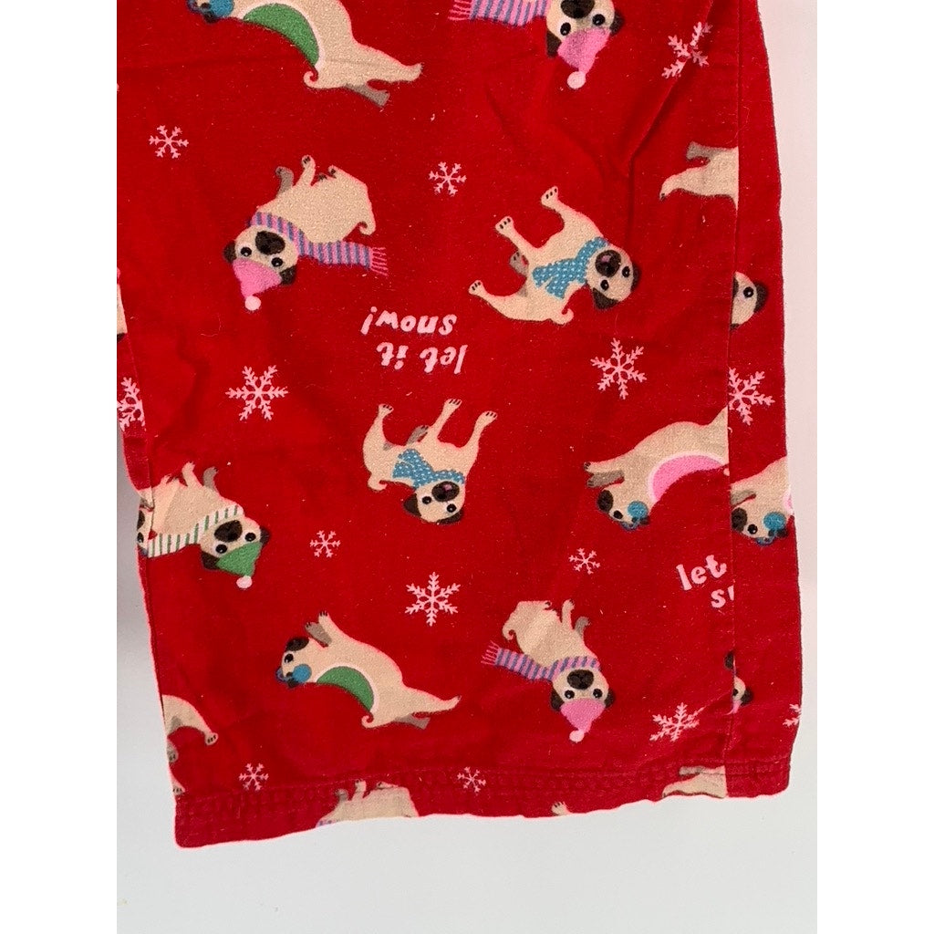 MUDD Women's Red Dog Christmas Printed Pajama Pants SZ XL