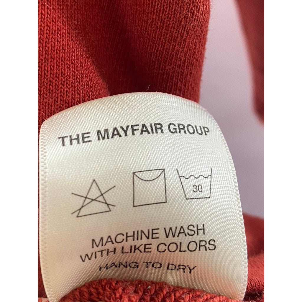 THE MAYFAIR GROUP Unisex Rust Red French Fries "Made you Look" Sweatshirt SZ S/M