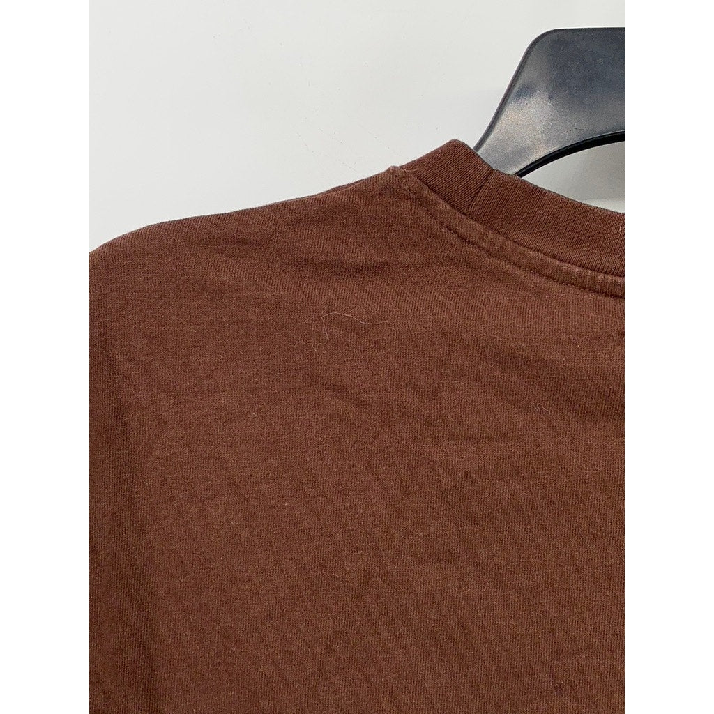 H&M Men's Brown Live Laugh Love Graphic T-Shirt SZ L