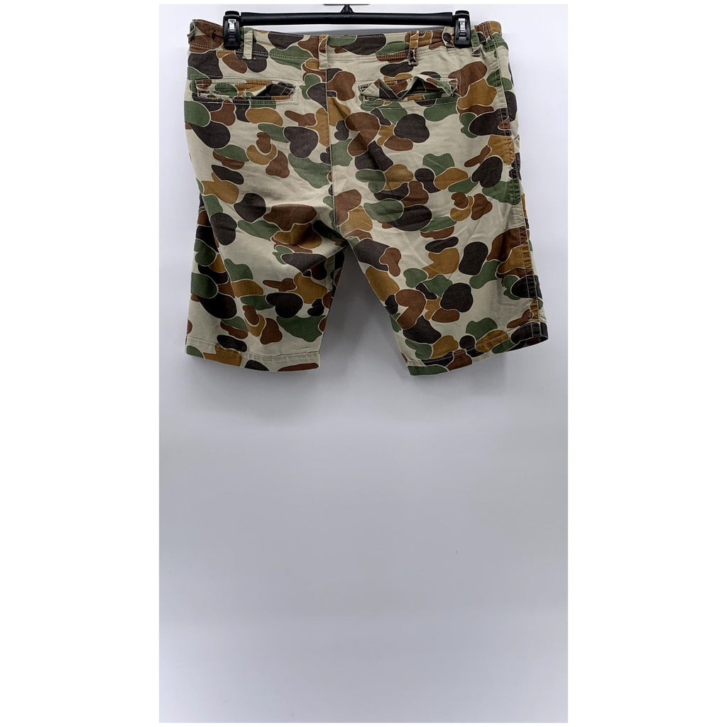 INDIGO PEOPLE Men's Beige-Multi Camo Print Regular-Fit Shorts SZ 38