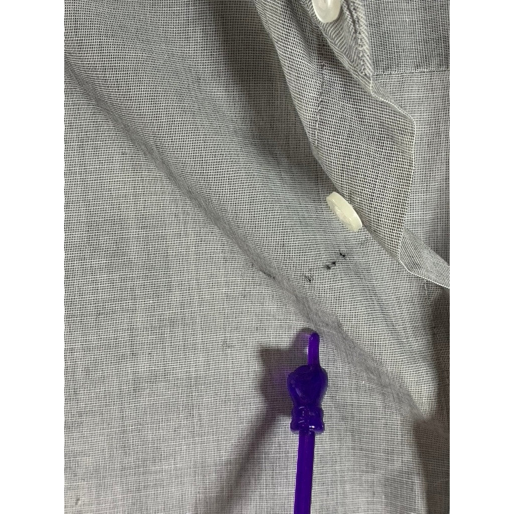 H&M Men's Gray Custom Made Slim Fit Easy Iron Button-Up Long Sleeve Shirt SZ M