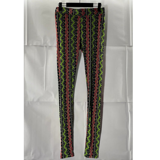 DIVIDED By H&M Women's Multicolor Printed Pull-On Pants SZ 8