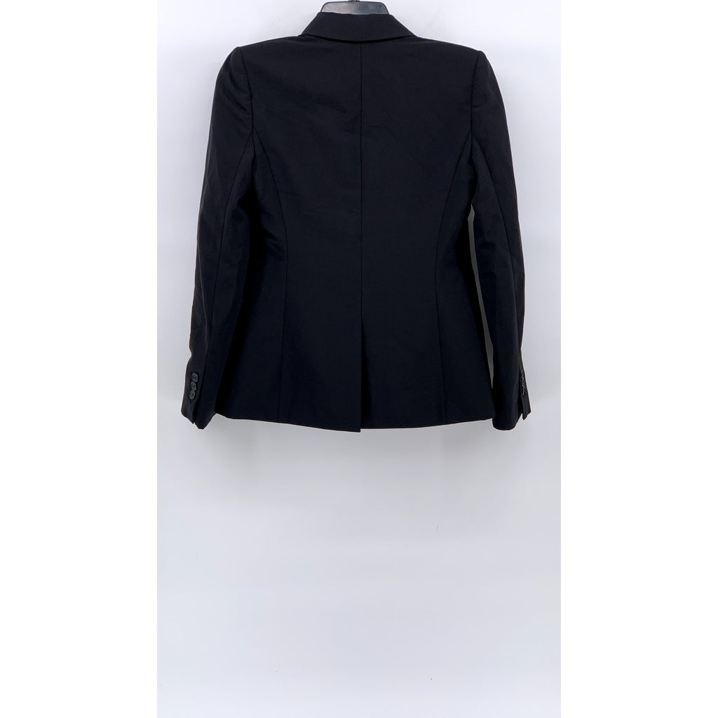J.CREW Women's Black Solid One-Button Long Sleeve 1035 Bi-Stretch Blazer SZ 00
