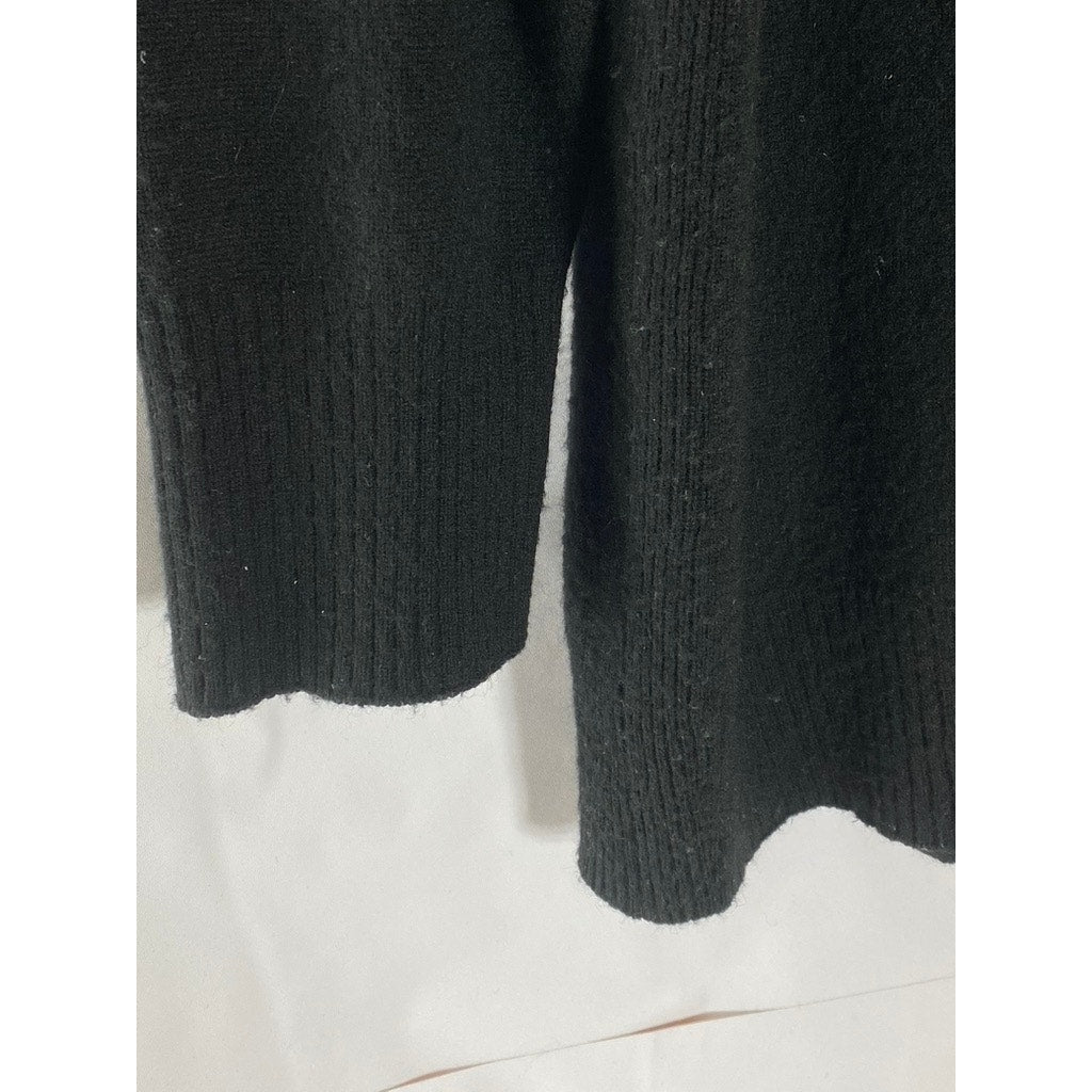 VINCE. Women's Black Solid Wool-Cashmere Boatneck Pullover Sweater SZ L