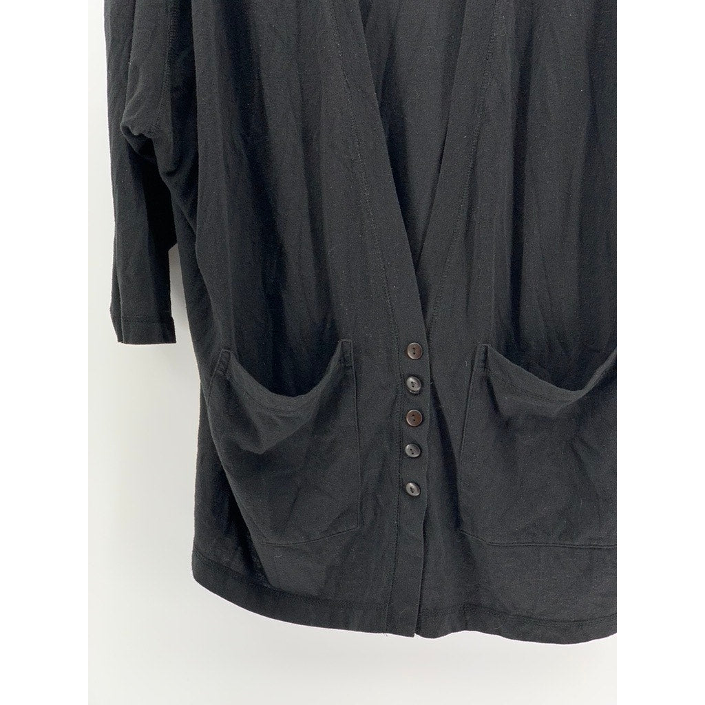FORENZA Women's Black Vintage Five Button Cardigan SZ L