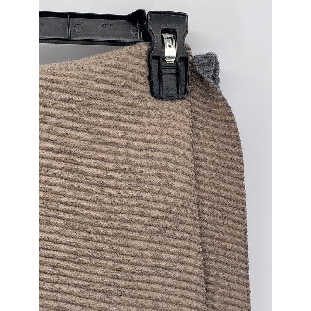 14TH & UNION Women's Brown-Gray Ribbed Shawl SZ OS