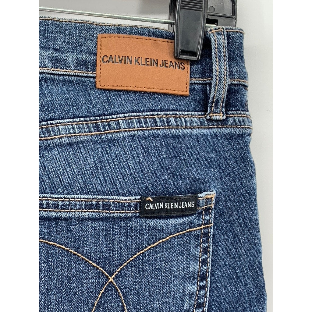 CALVIN KLEIN Women's Blue Denim Stretch Skinny Jeans SZ 6
