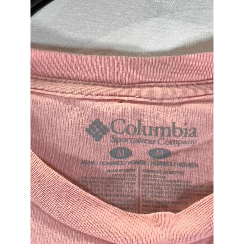 COLUMBIA Sportswear Men’s Pink Agave Mountain Graphic Crewneck T-Shirt SZ M