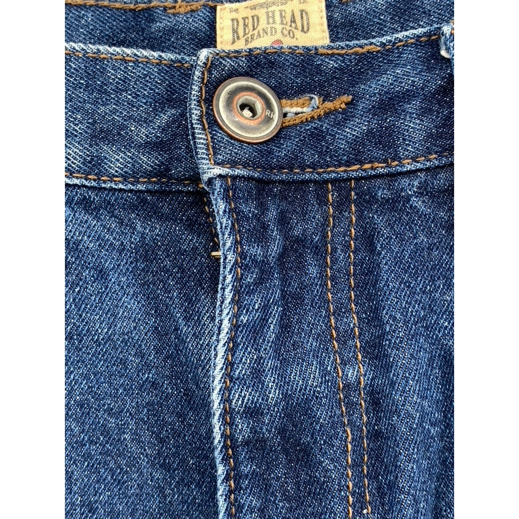 BASS PRO SHOPS REDHEAD BRAND Men's Blue Denim Straight Leg Jeans SZ 34X34