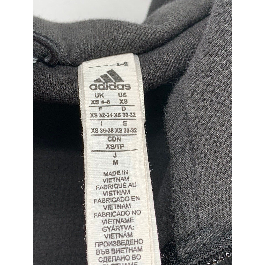ADIDAS Women's Black Zip-Up Track Active jacket SZ XS