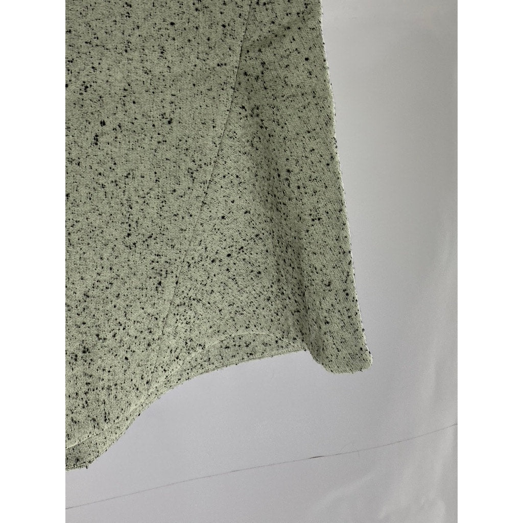 TORY BURCH Women's Gray Speckle Spring-Summer 2024 Sample Runway Kick Skirt SZ 2