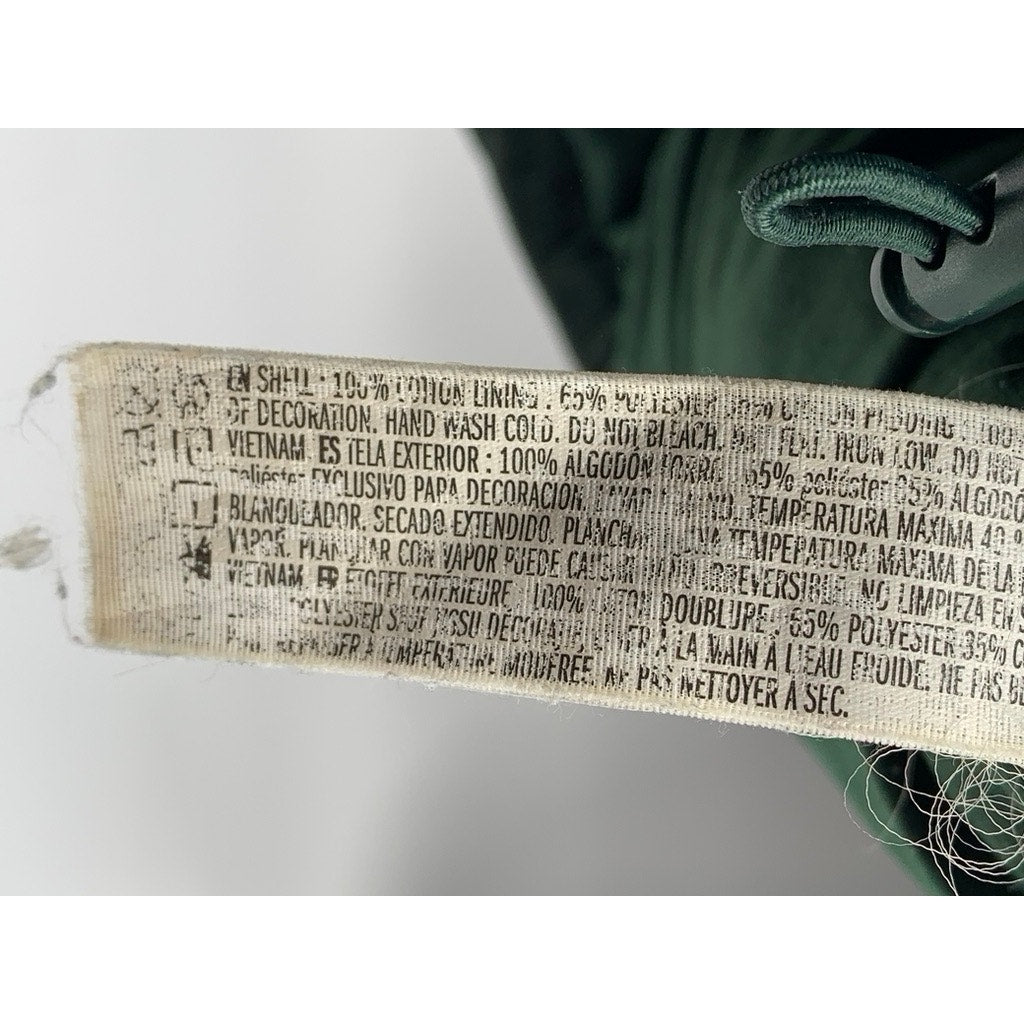 FOREVER 21 Women's Dark Green Corduroy Puffer Jacket SZ M