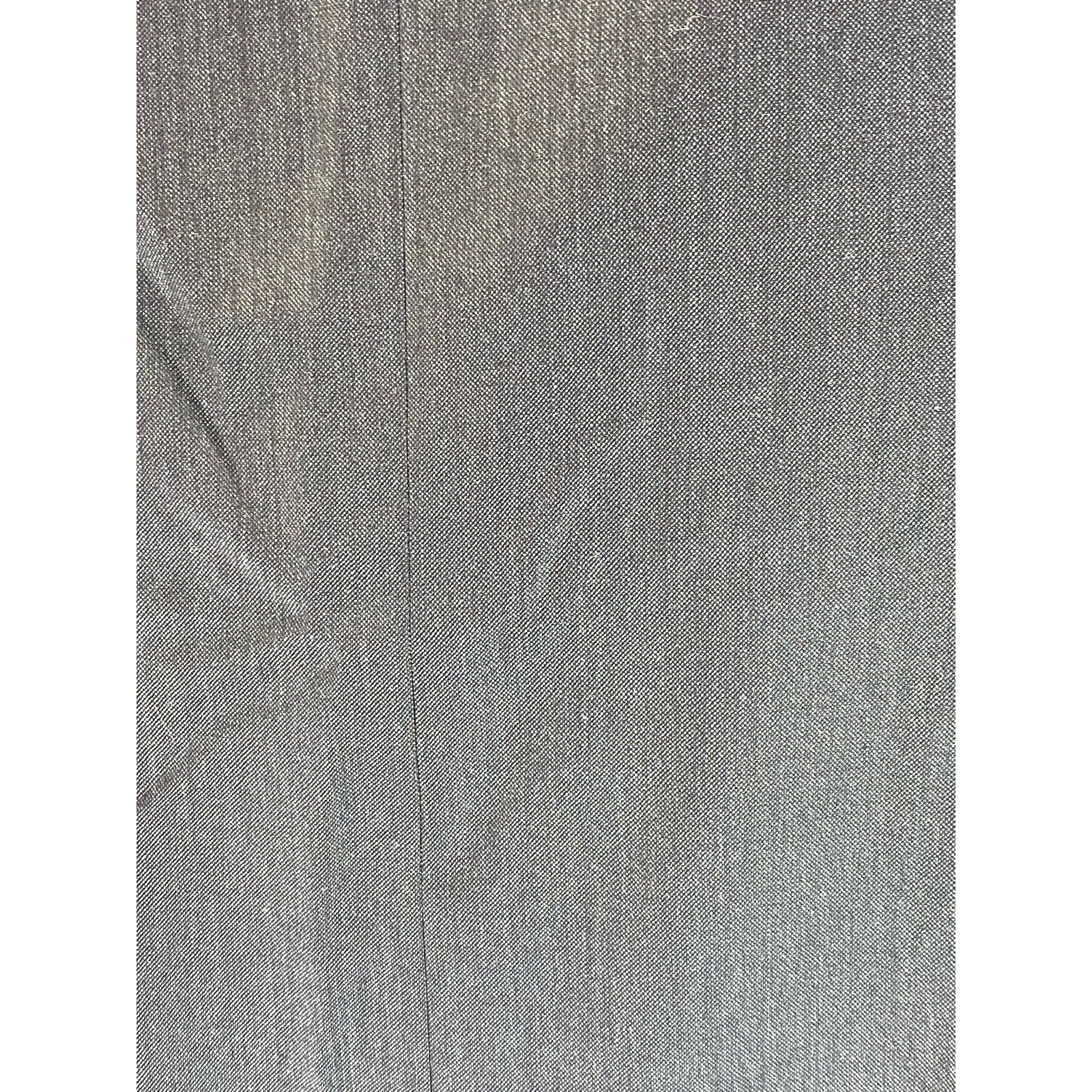 EGARA Men's Gray Slim-Fit Super 120's Two-Button Short Notch Lapel Blazer SZ 38S