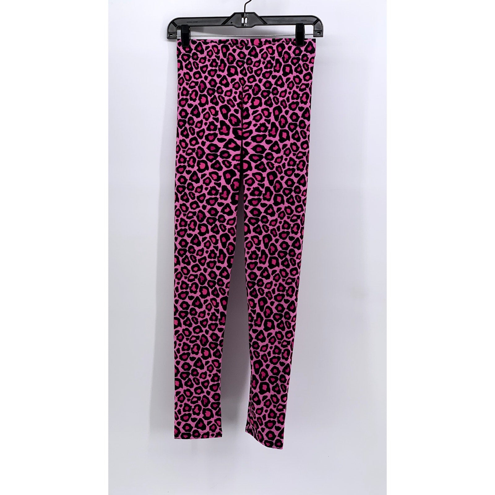 ART OF WHERE Women's Pink-Black Printed Ankle Leggings SZ S