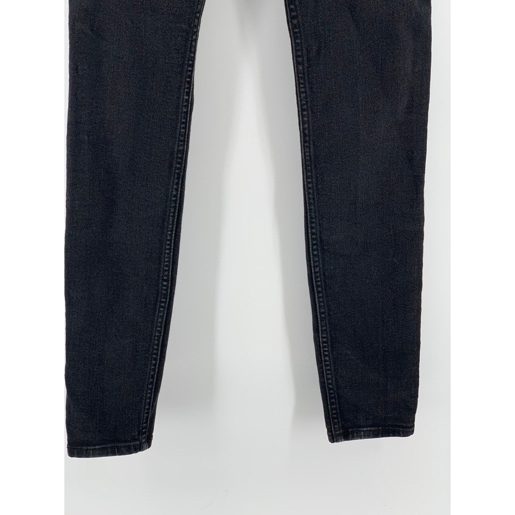 HOLLISTER Women's Black Mid-Rise Super Skinny Jeans SZ 25