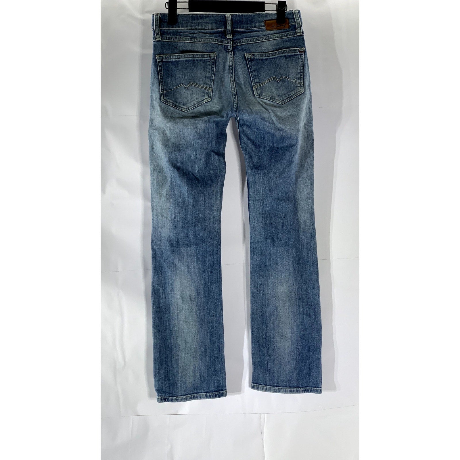 MUSTANG Women's Light Wash Blue Denim Girls Oregon Straight-Leg Jean SZ 27/30