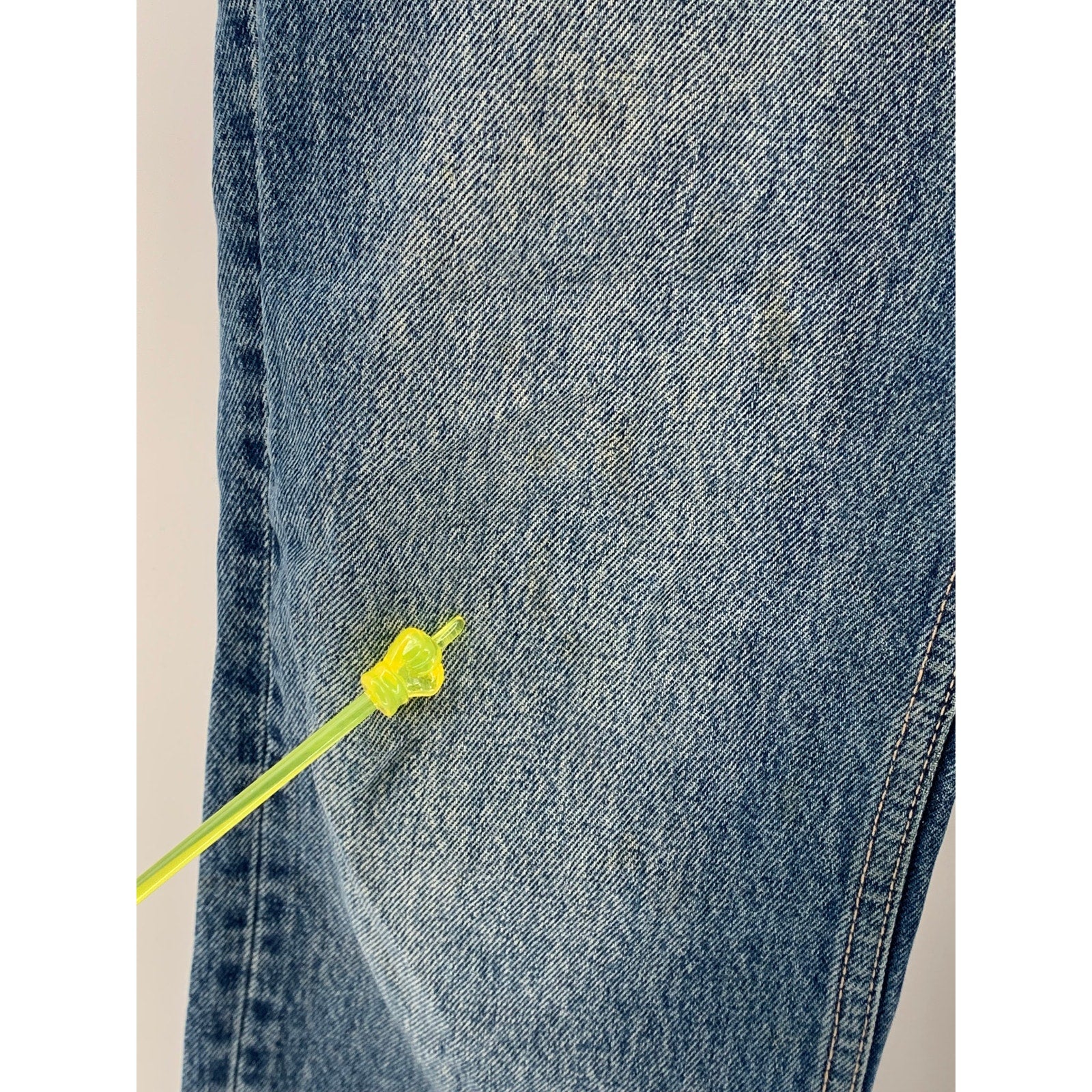 ZARA Women's Blue Denim High-Rise Straight-Leg Cotton Five-Pocket Jeans SZ 2