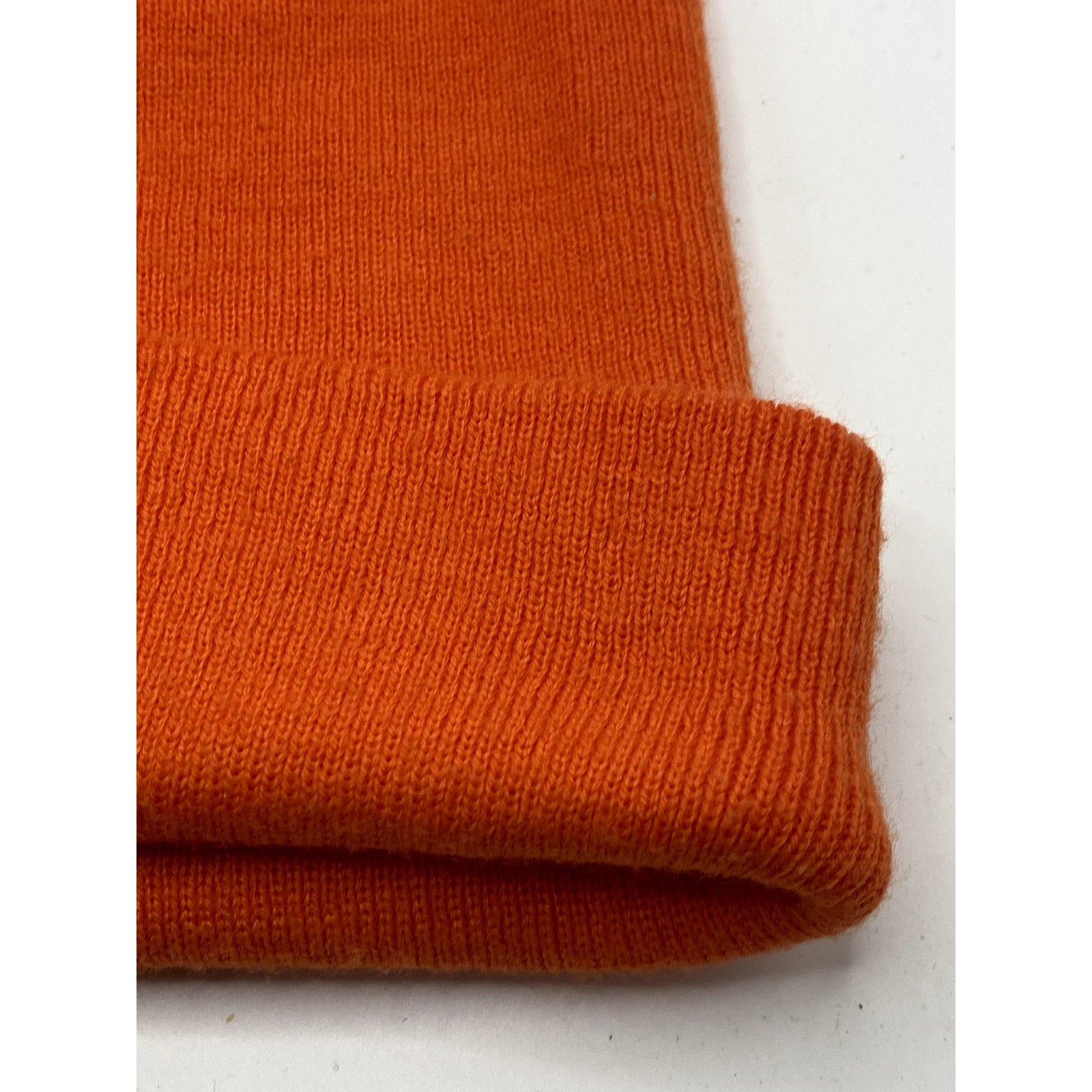 E-FLAG Unisex Adult Orange Knit Cuffed Casual Beanie SZ OS