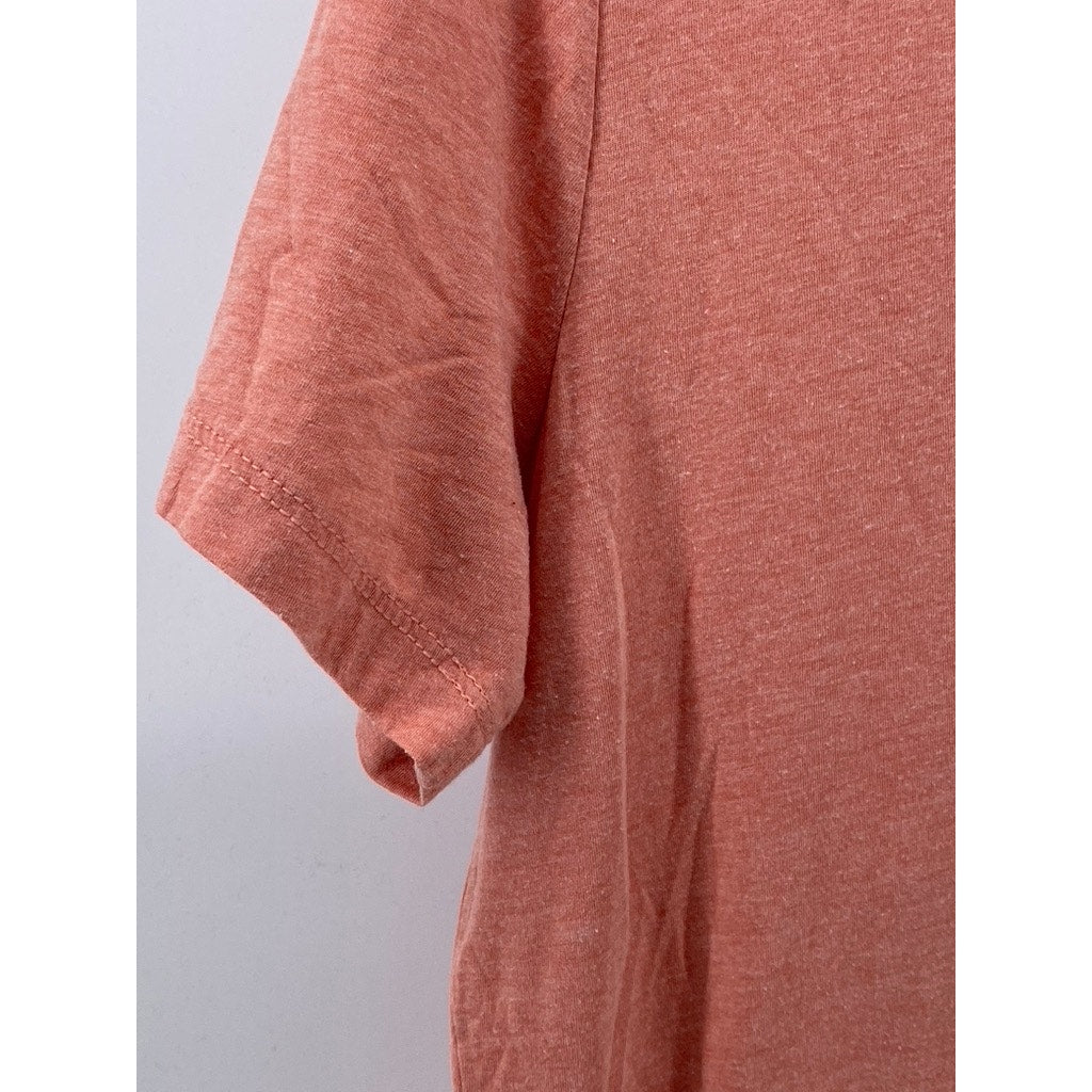 BELLA + CANVAS Unisex Adult Peach Crewneck Triblend Graphic T-Shirt SZ L