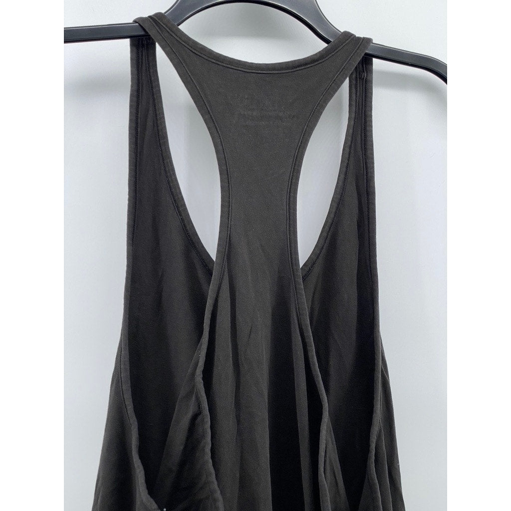 ALPHALETE ATHLETICS Men's Black Scoop-Neck Sleeveless Performance Fit Shirt SZ M