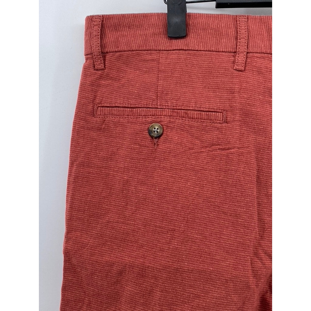 OLD NAVY Men's Amberglow Red 8" Rotation Linen-Blend Chino Shorts SZ 34