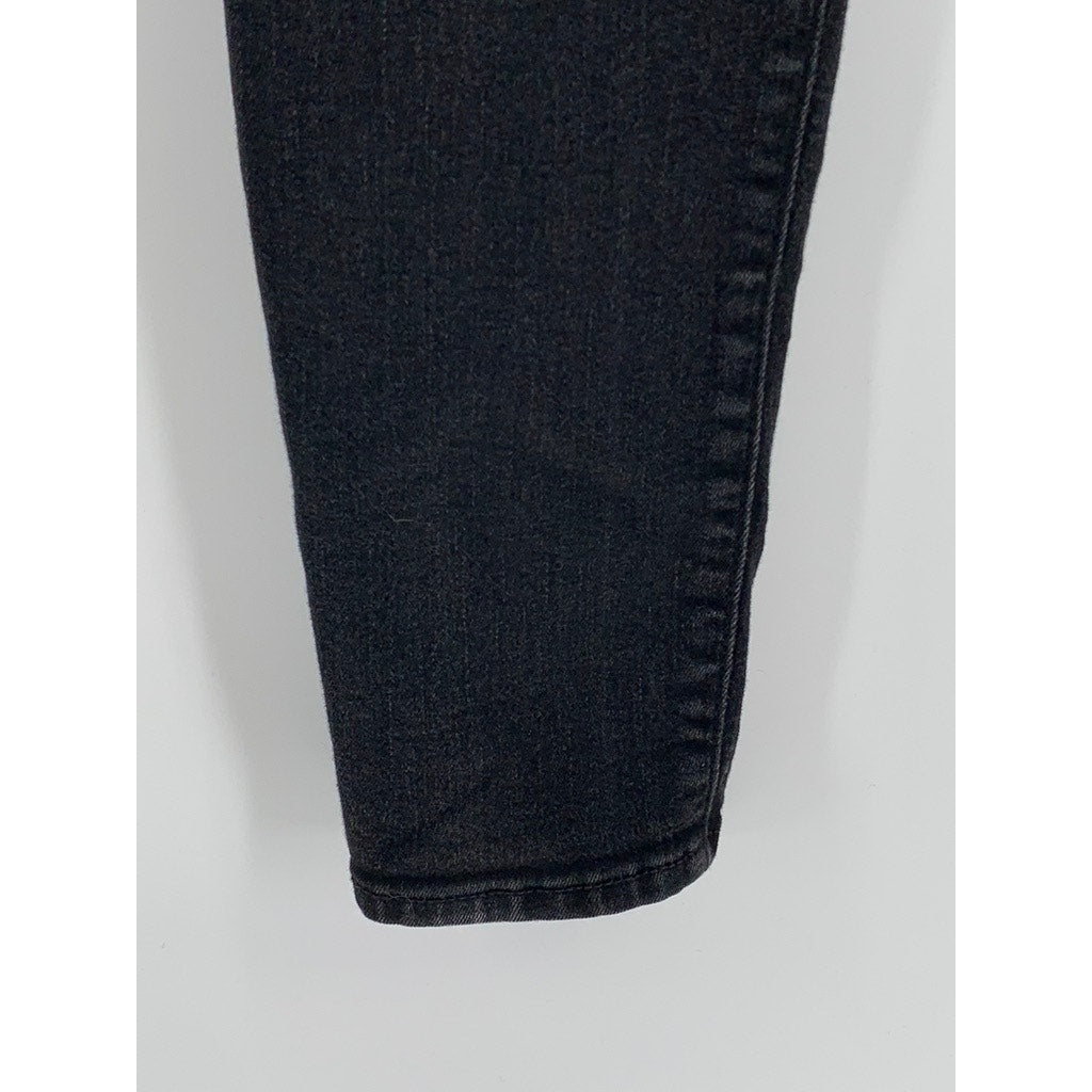 HOLLISTER Women's Black Mid-Rise Super Skinny Jeans SZ 25