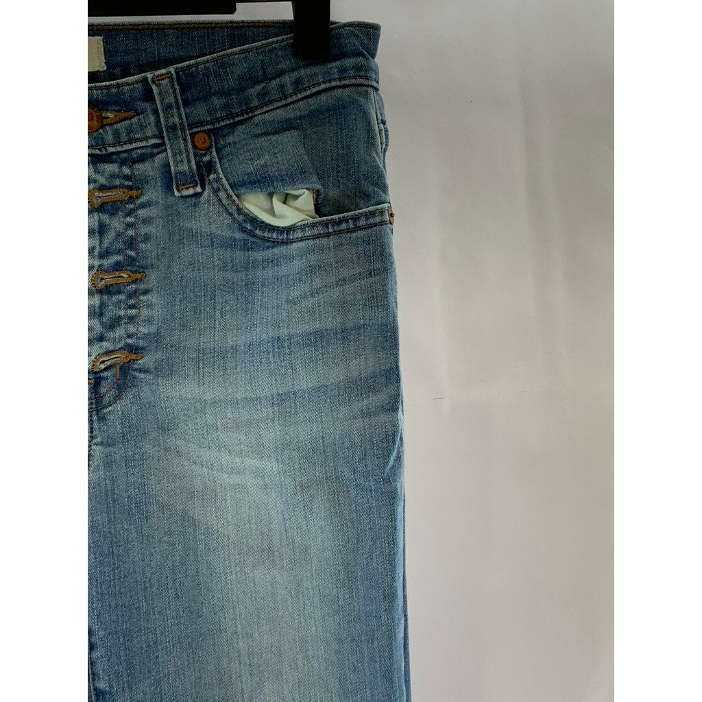 MADEWELL Women's Blue Denim High Riser 9" Skinny Skinny Five-Pocket Jean SZ 26