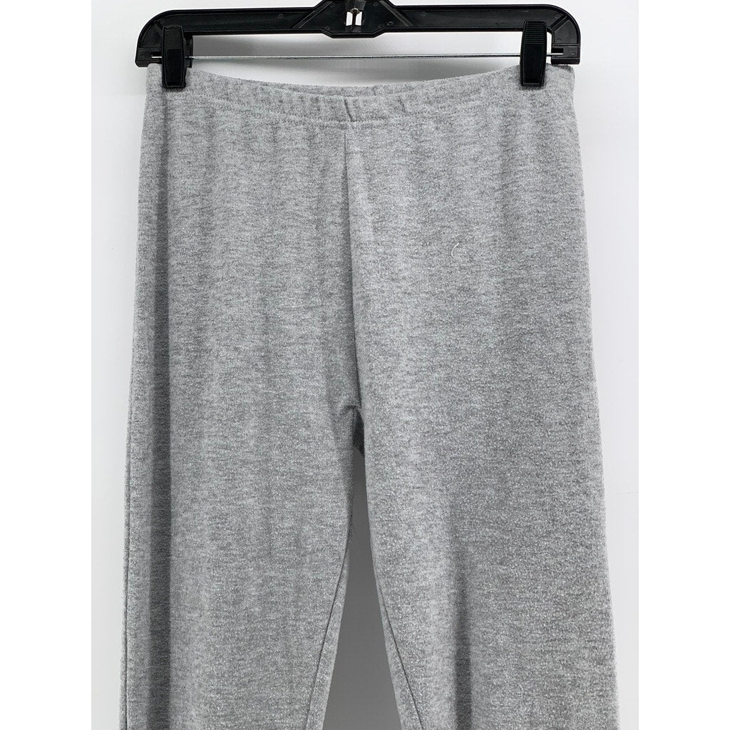 YUMMIE By Heather Thomson Women's Light Gray Pocketless Casual Leggings SZ M