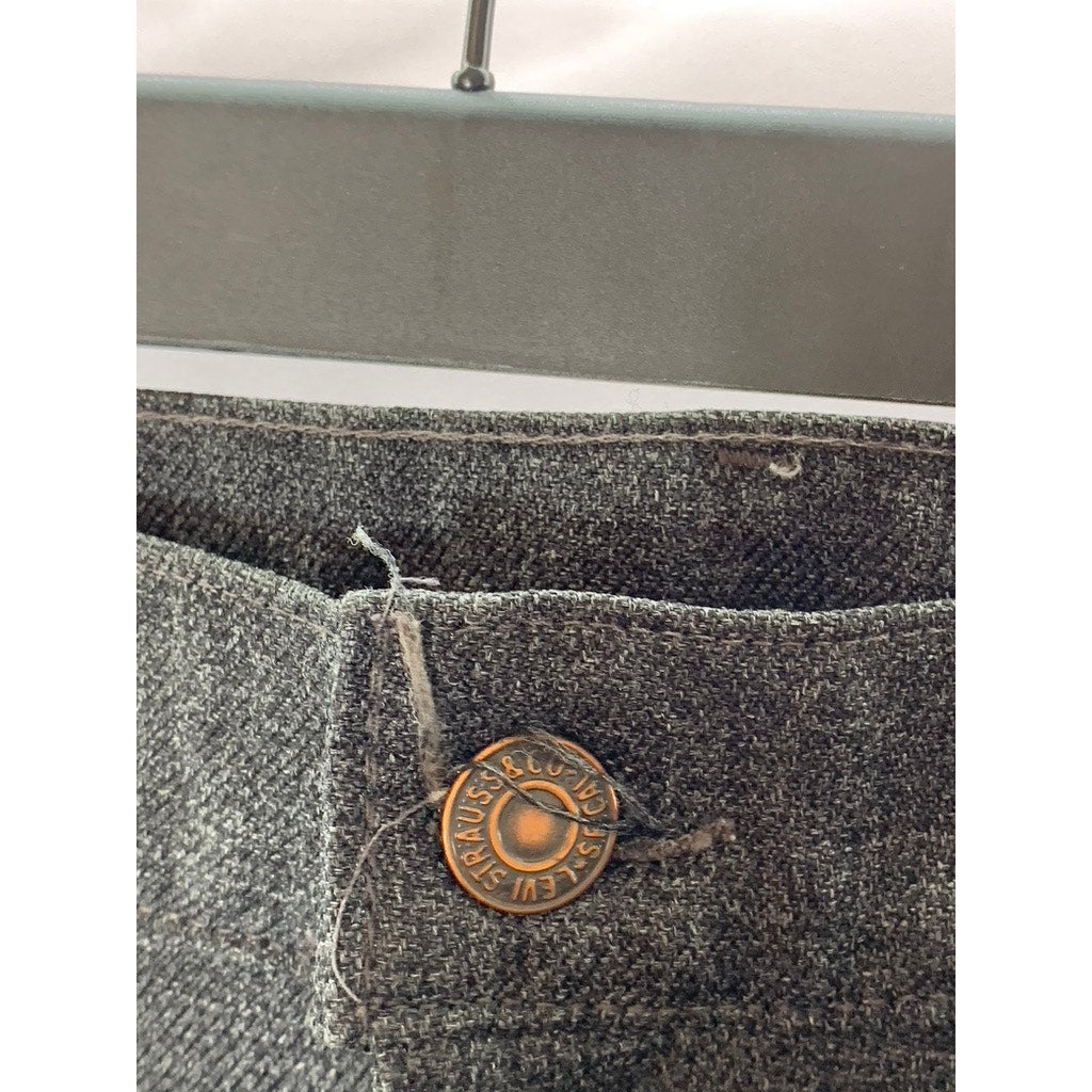 LEVI'S Men's Charcoal Gray Straight-Leg Four-Pocket Pants 40x30