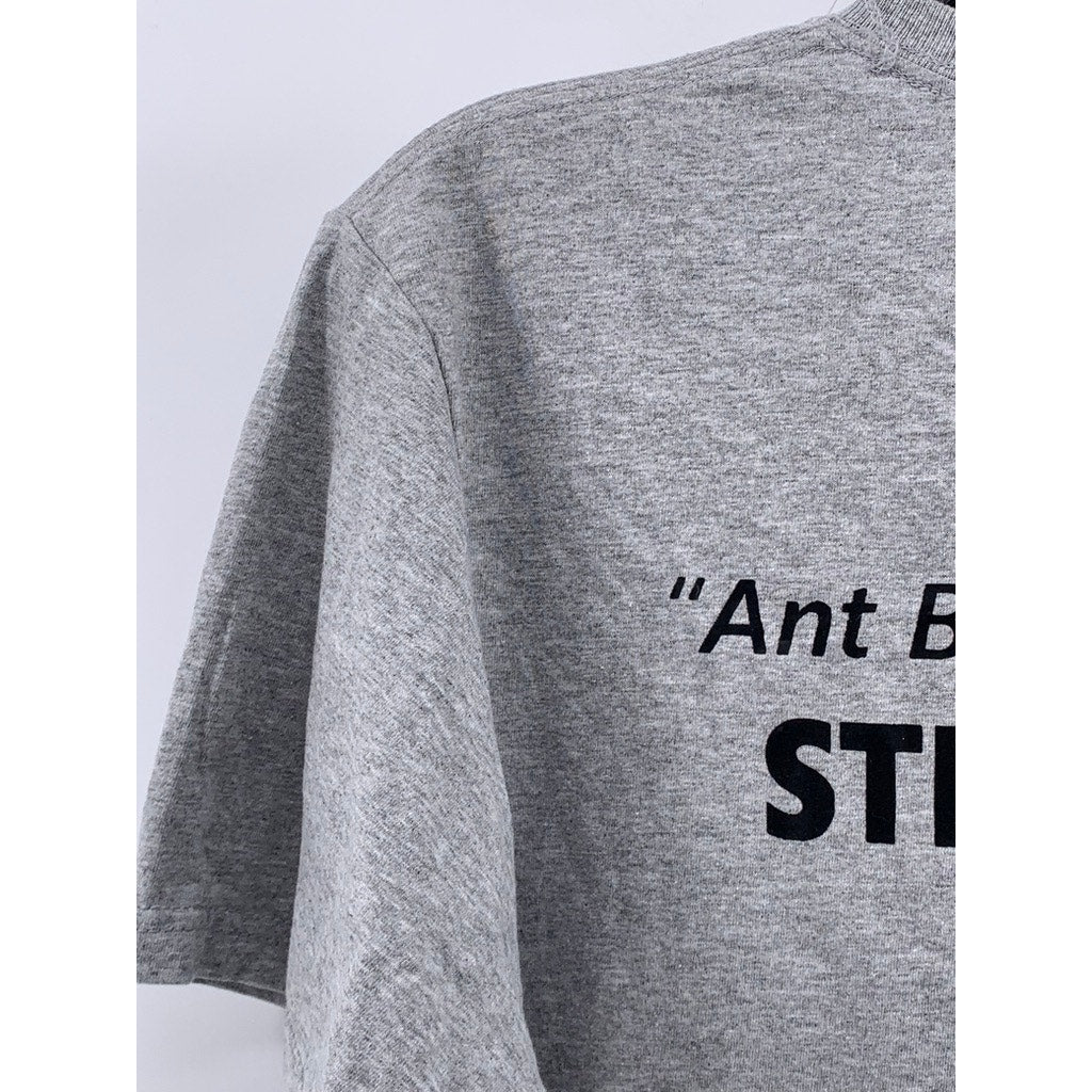 UNBRANDED Men's Gray Ant Bee Logo Crewneck T-Shirt SZ M