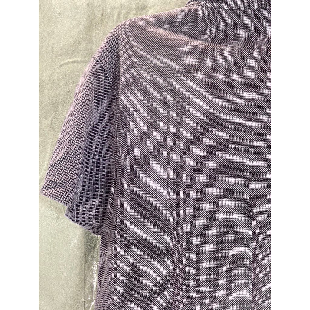 BANANA REPUBLIC Men's Purple Luxury Touch Standard Fit Short Sleeve Polo SZ L