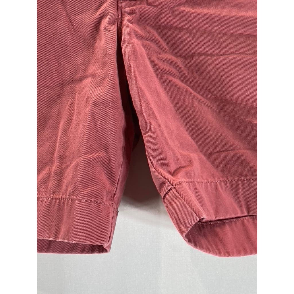 J.CREW Men's Red Pink Cotton Stanton 7" Chino Shorts SZ 32