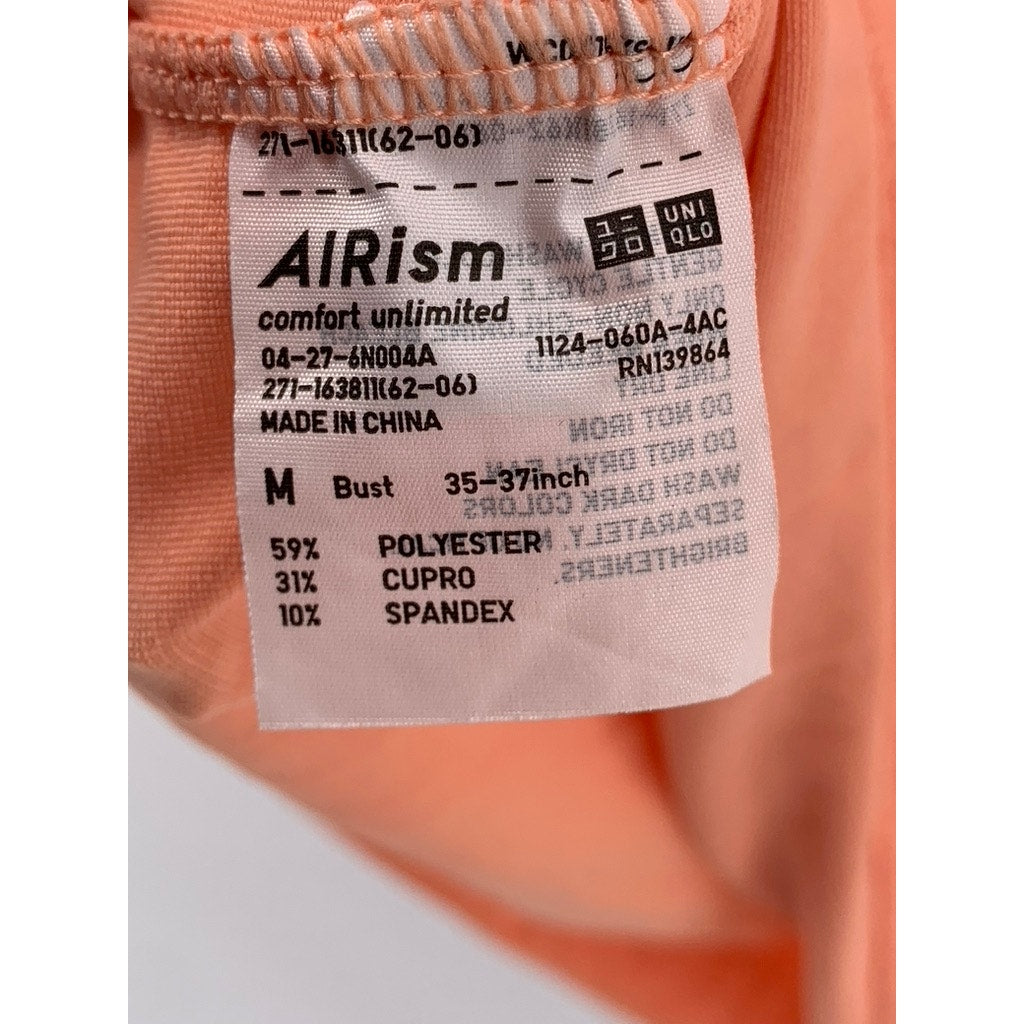 UNIQLO Women's Orange Airism Padded Tank Top SZ M