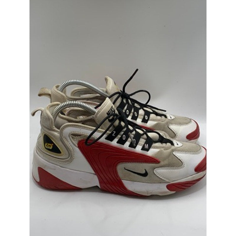 NIKE Men’s Red-White-Black Zoom 2K Sneakers SZ 7.5