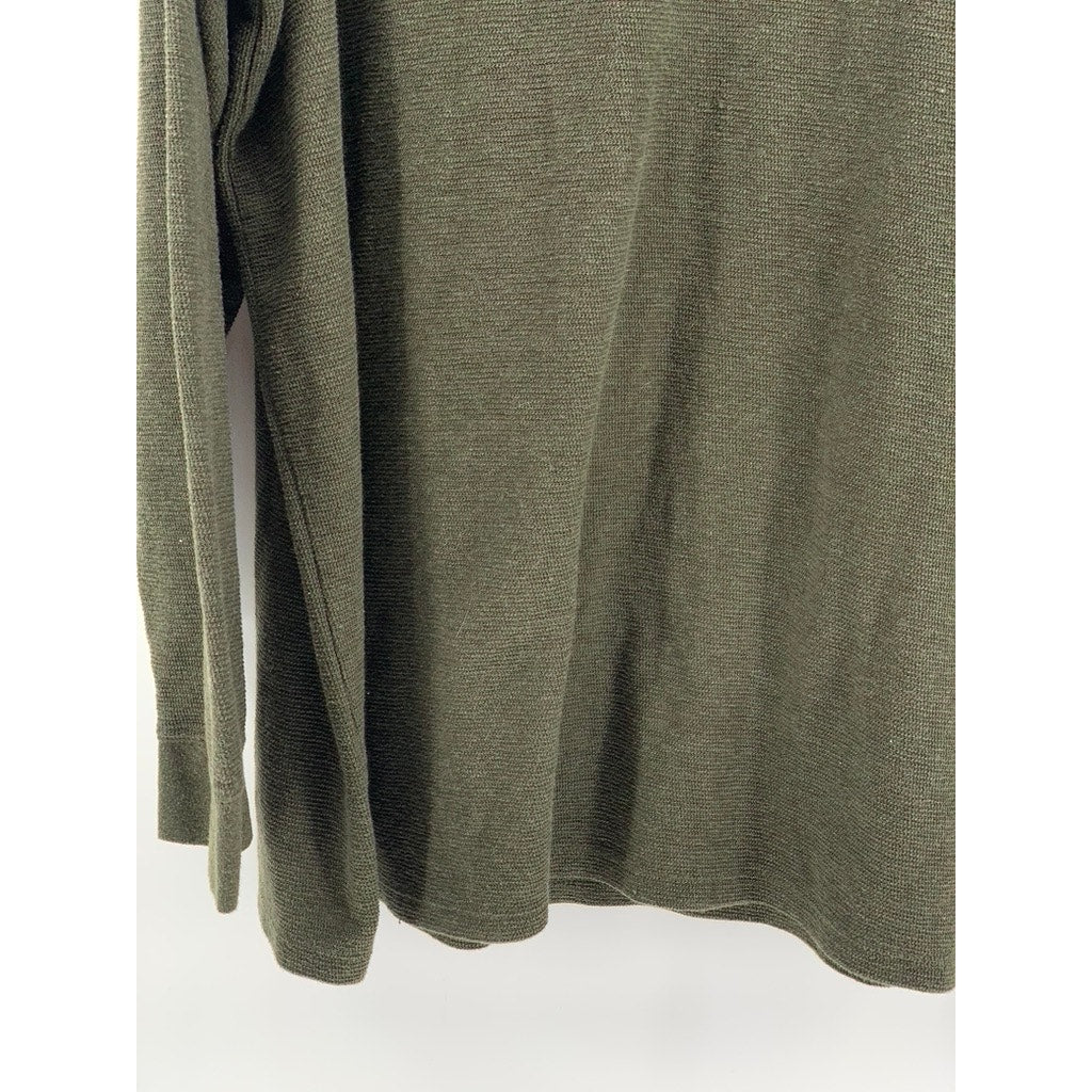 MUTUAL WEAVE Men's Olive Green Tall Crewneck Long Sleeve T-Shirt SZ 3XLT