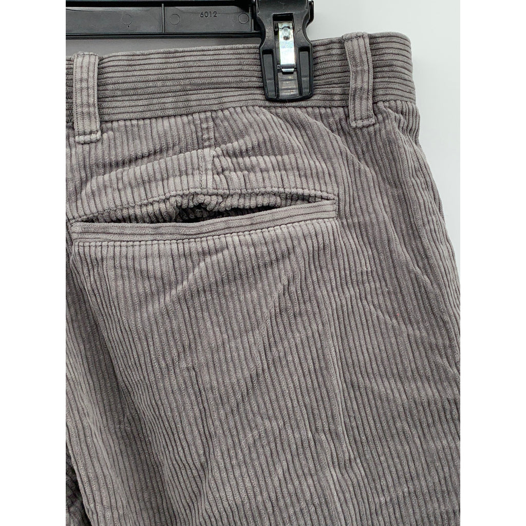 COS Men's Gray Corduroy Relaxed Fit Straight-Leg Casual Pant SZ 34R