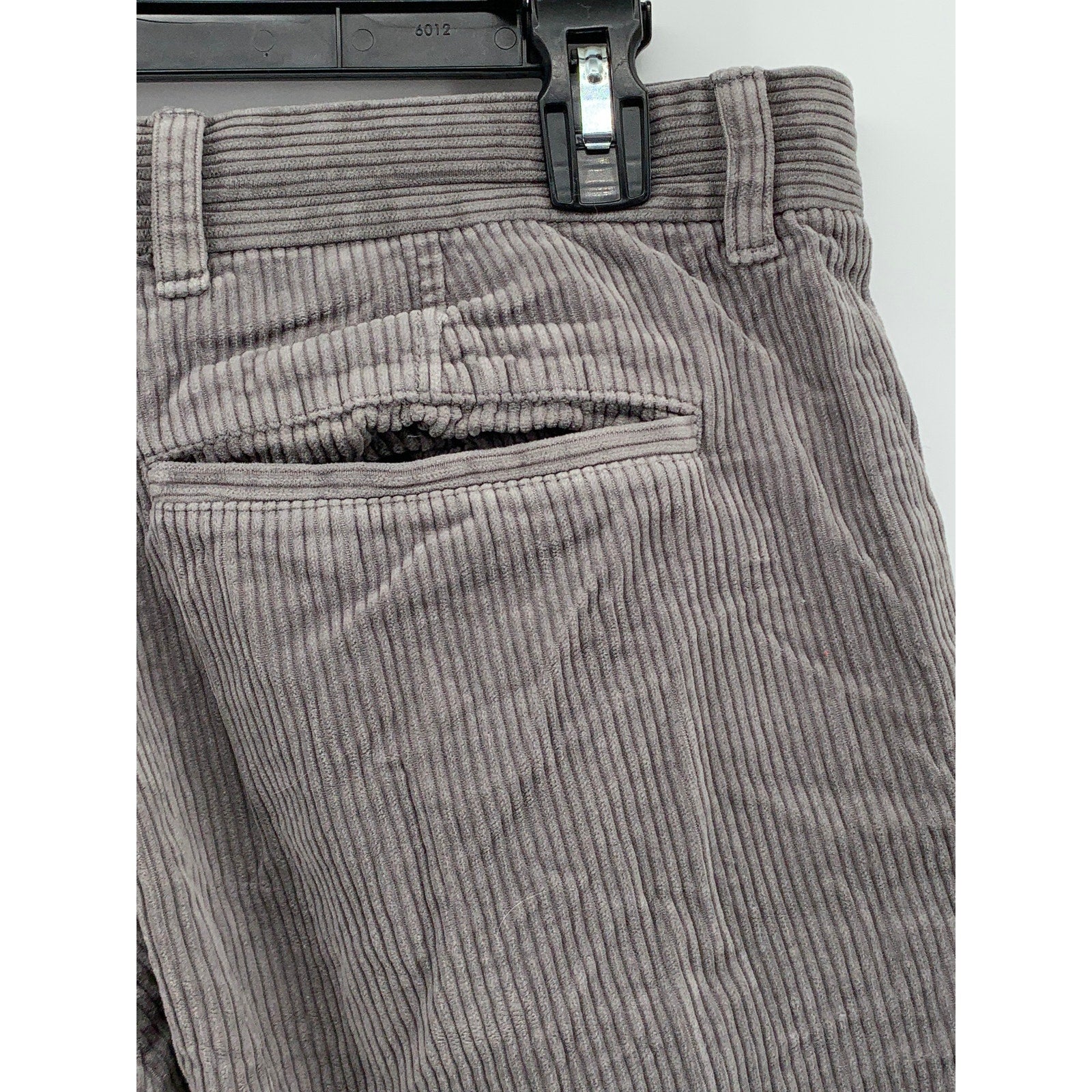 COS Men's Gray Corduroy Relaxed Fit Straight-Leg Casual Pant SZ 34R
