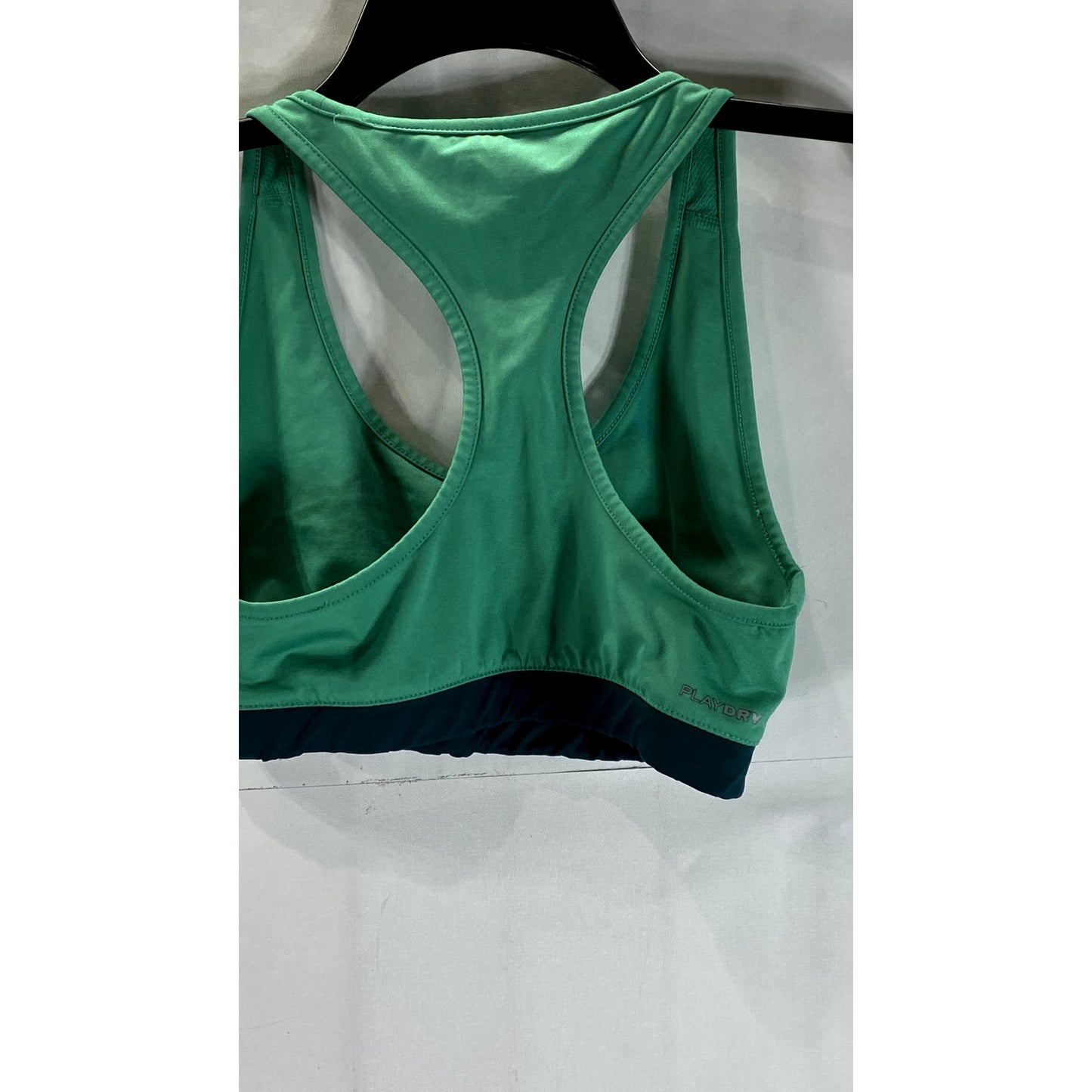 REEBOK Women's Green Breathable Logo Racerback Sports Bra SZ XS