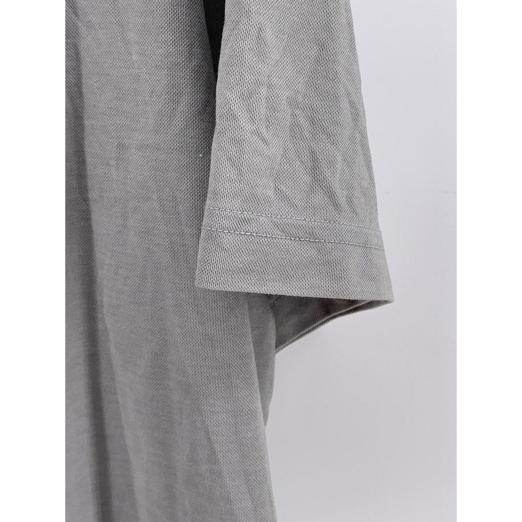 TRAVIS MATHEW Men's Gray Textured Short Sleeve Polo Shirt SZ 2XL