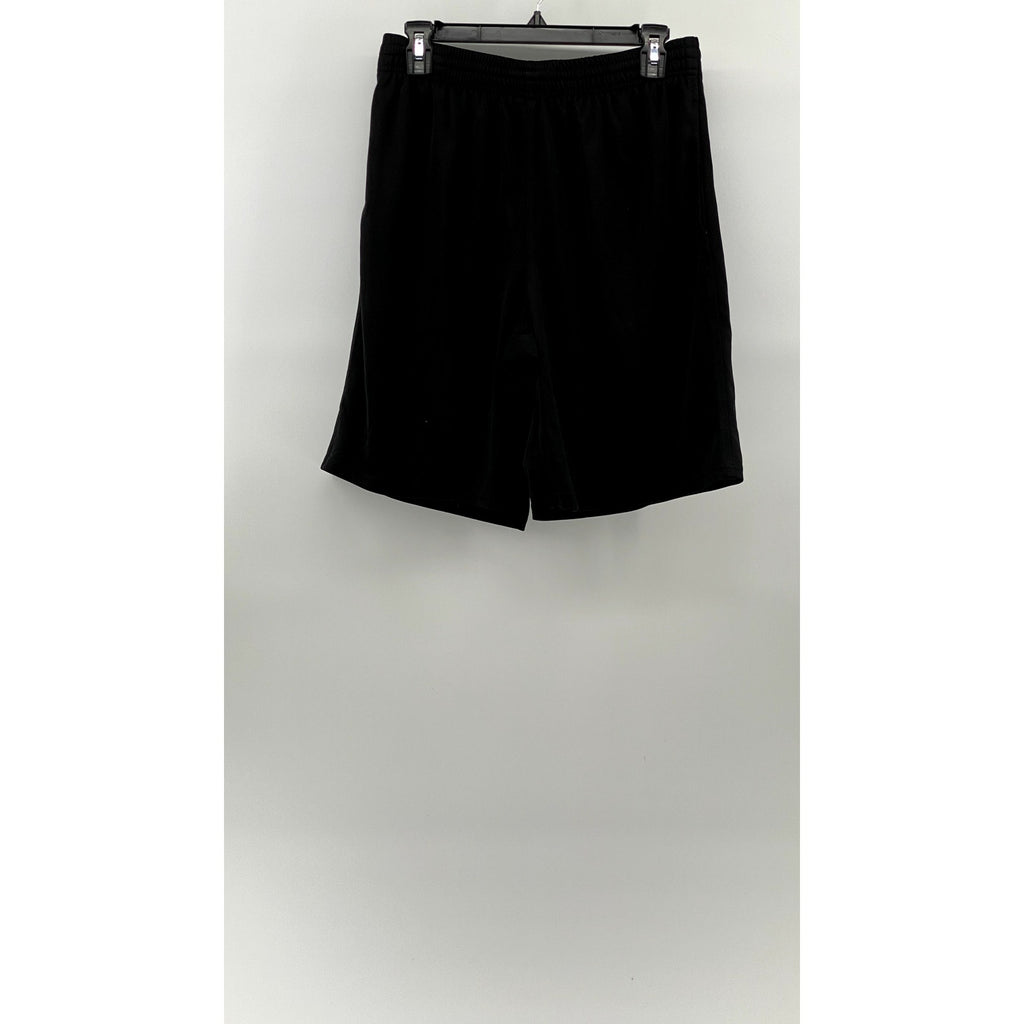 UNIPRO Men's Black Solid Elastic Waist Pull-On Mesh Basketball Shorts SZ M