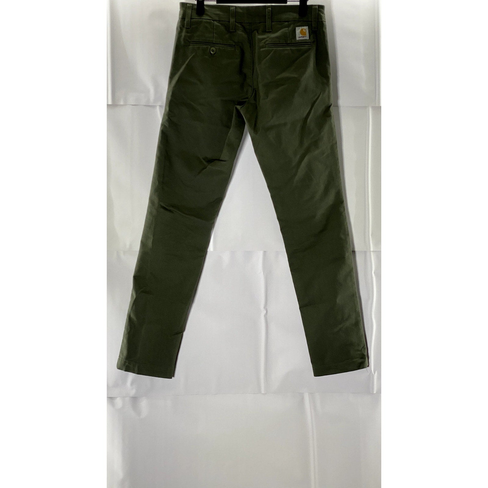 CARHARTT WORK IN PROGRESS Men's Dark Green Slim-Fit Sid Chino Pant SZ 29X32