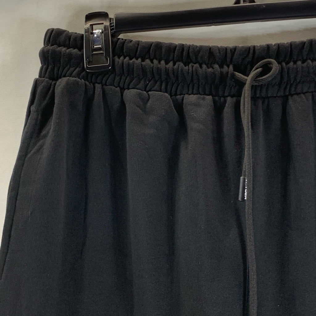 SPYDER Men's Solid Black Fleece Drawstring Pull-On Jogger Pants SZ M