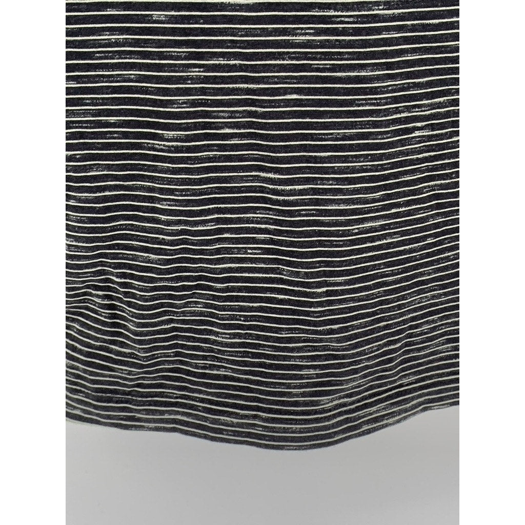 LP JEANS Men's Navy-White Striped Crewneck Casual Short Sleeve T-Shirt SZ M