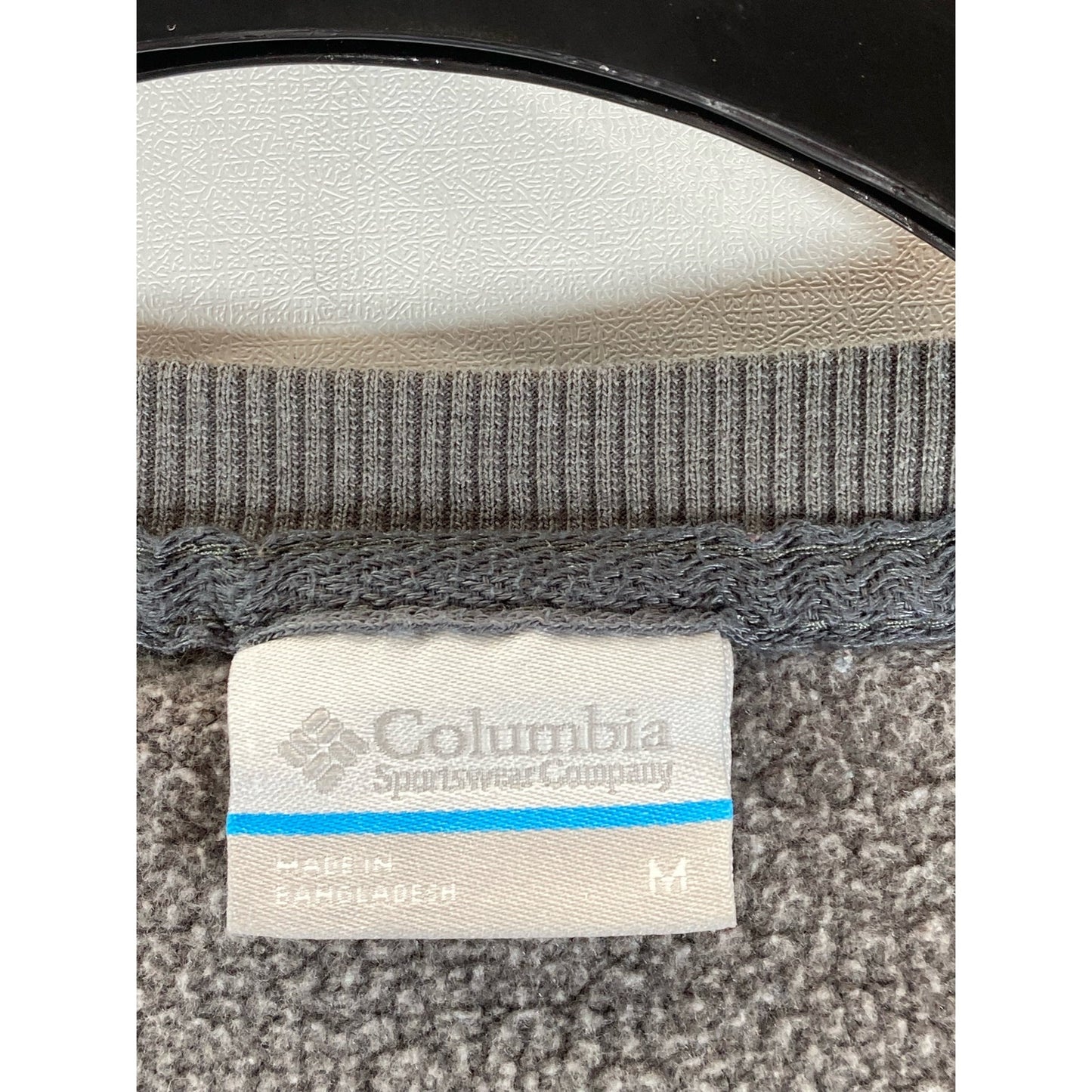 COLUMBIA Men's Gray Crewneck Logo Graphic Pullover Sweatshirt SZ M