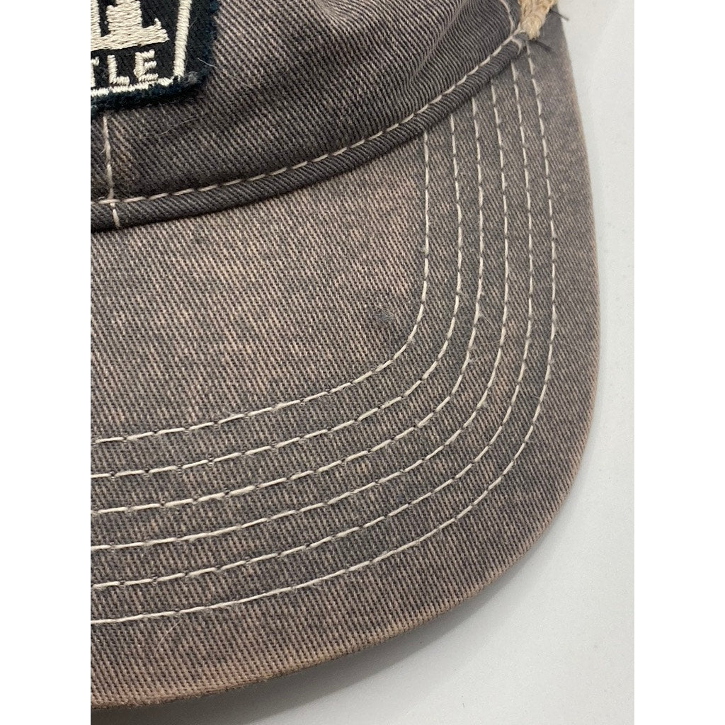 AHEAD HEADGEAR Men’s Tan-Gray Mesh Seattle Space Needle SnapBack SZ OS