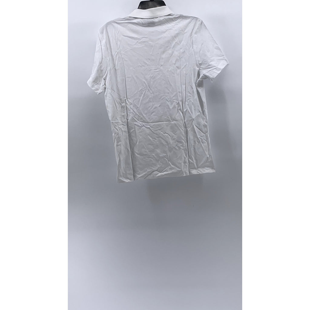 ASOS Men's Bright White Short Sleeve Polo Shirt SZ S