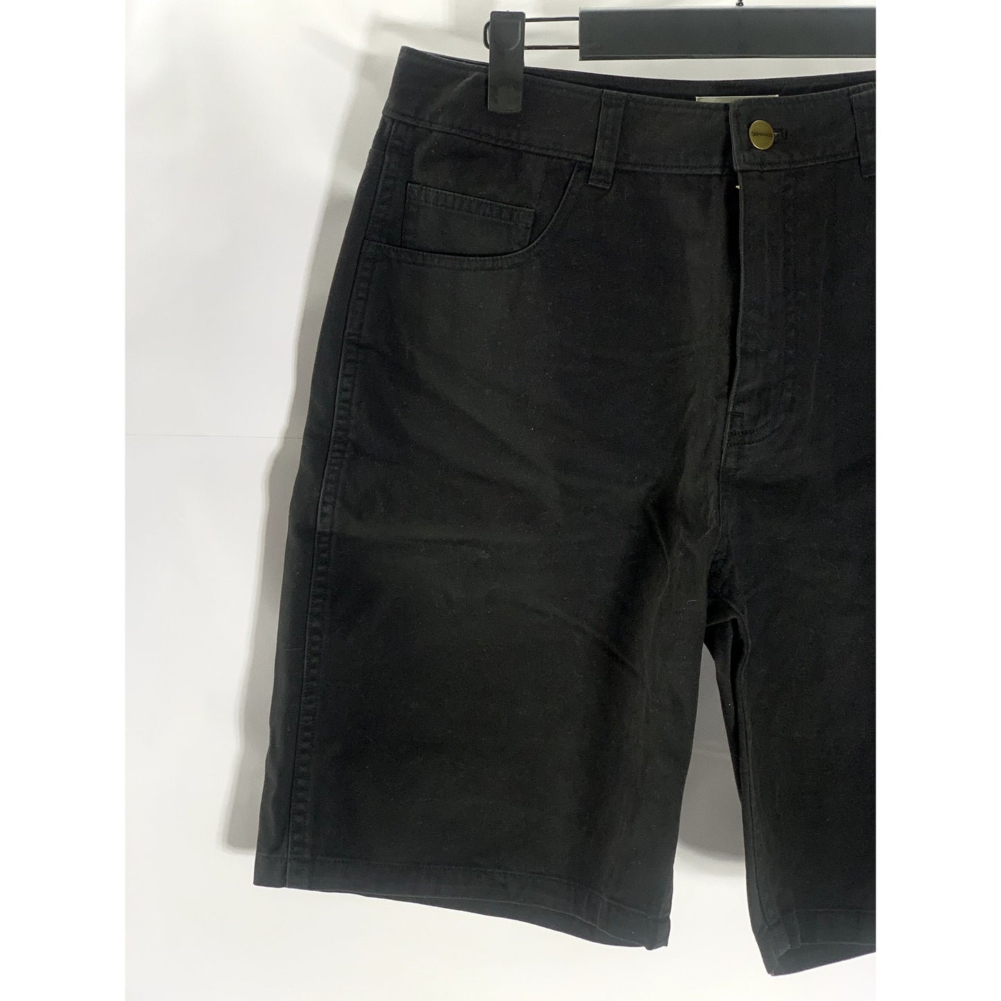 SATURDAYS NEW YORK CITY Women's Black Solid Five-Pocket Regular-Fit Shorts SZ 4